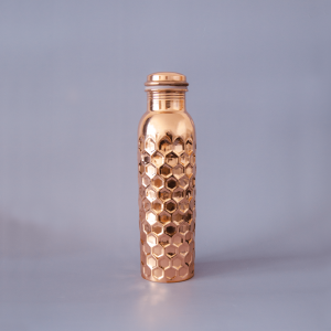 honeycomb copper water bottle
